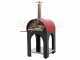 Forno a legna per pizza da esterno Cibus Red - 2 pizze