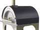 Forno a legna per pizza da esterno Cibus INOX - 5 pizze