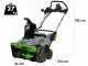 EGO SNT2120E-AP - Spazzaneve a batteria - SENZA BATTERIA E CARICABATTERIA