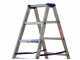 Marchetti Gaudi 07, 2x7 gradini, 1.90 m - Scala in alluminio doppia - Altezza stimata operativa 2.70 m