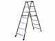 Marchetti Gaudi 07, 2x7 gradini, 1.90 m - Scala in alluminio doppia - Altezza stimata operativa 2.70 m
