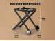 Carrello pieghevole per barbecue elettrico Woodfire - Ninja