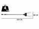 VESCO GALAXY XR14F.1 - Abbacchiatore con batteria a litio - Asta fissa 250cm - 14.4V 6Ah