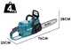 Makita XGT UC022GZ - Elettrosega a batteria 40V - Taglio da 35cm - SENZA BATTERIA E CARICABATTERIE