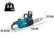 Makita XGT UC021GZ - Elettrosega a batteria 40V - Taglio da 30cm - SENZA BATTERIA E CARICABATTERIE
