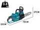 Makita XGT UC024GZ - Elettrosega a batteria 40V - Taglio da 30cm - SENZA BATTERIA E CARICABATTERIE