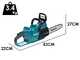 Makita XGT UC026GZ - Elettrosega a batteria 40V - Taglio da 40cm - SENZA BATTERIA E CARICABATTERIE
