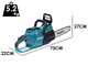Makita XGT UC024G - Elettrosega a batteria - Taglio da 30cm - 40V/5Ah