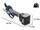 Bullmach ARTEMIS 45 - Forbice elettrica da potatura su asta 150-210 cm - 2x 21.6V 4Ah - Diametro di taglio 45mm