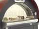 Forno a legna per pizza da esterno Cibus Red - 4 pizze