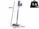 Shark FloorDetect BU1120EU - Aspirapolvere - Scopa a batteria - Batteria 18V 2.3Ah