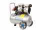 Hyundai 4J-750-24L - Compressore aria elettrico silenziato oilless 24 lt - motore 1 HP