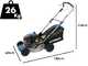 Hyundai DM43SC-D150 - Rasaerba a scoppio trazionato - Motore Hyundai DV150