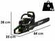 Ribimex PRTRT451 - Motosega a scoppio da taglio - Lama da 30cm