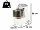 Fimar 25SB - Impastatrice a spirale - Trifase - 25 Kg