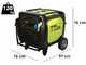 Pramac P7500I - Generatore di corrente ad inverter silenziato carrellato 7 kW - Continua 6,5 kW Monofase