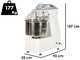 Fimar 50SB - Impastatrice a spirale - Trifase - 50 Kg - 2 Velocit&agrave;
