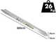 RA115X30 - Coppia rampe di carico fisse 3 mt - In alluminio