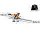 STIHL HSA 30 - Tagliasiepi a batteria 10.8V - SENZA BATTERIA E CARICABATTERIA