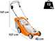 STIHL RMA 248 T - Tagliaerba trazionato a batteria 36V - Taglio 46 cm - SENZA BATTERIA E CARICABATTERIA