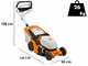 STIHL RMA 443 V - Tagliaerba semovente a batteria 36V - Taglio 41 cm - SENZA BATTERIA E CARICABATTERIA