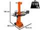 Forest Master FM8VE - Spaccalegna elettrico - Verticale