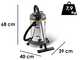 Lavor WTP 30 XE - Aspirapolvere aspiraliquidi - Fusto Inox 30 lt - 1600 W