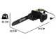 Ribimex PRTRE352 - Elettrosega da taglio - 1600 W - Lama da 35 cm