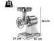 OUTLET - PICCOLI DIFETTI ESTETICI - Fimar TC22SN - Tritacarne elettrico - Gruppo macinazione in alluminio -  230V