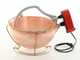 OUTLET - DIFETTI ESTETICI - NuovaFac Cuoca Automatica - Paiolo in rame elettrico martellato per polenta base tonda 6L - 5W
