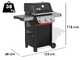 Weber Spirit E-315 - Barbecue a gas - Ripiani lateriali ripiegabili