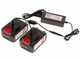 Sbaraglia Ares 21V - Potatore a batteria su asta di prolunga - 2x 21V/5.2Ah