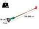 Sbaraglia Ares 21V - Potatore a batteria su asta telescopica - 21V/5.2Ah