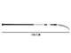 Castellari PO35P+ATO2 - Seghetto su asta ovale in alluminio - 150-240 cm - Lama da 35 cm