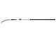 Castellari PO35PRO+ATO4 - Seghetto con denti &quot;U&quot; su asta ovale in alluminio - 230-390 cm - Lama da 35 cm
