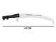 Castellari PO35PRO+ATO4 - Seghetto con denti &quot;U&quot; su asta ovale in alluminio - 230-390 cm - Lama da 35 cm