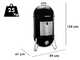 Weber Smokey Mountain Cooker - Barbecue affumicatore a carbone - 57 cm