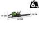 Greenworks GD60CS40K4 - Elettrosega a batteria 60V 4Ah - Lama da 40cm