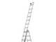 Svelt Euro E3 SCE3R030, 3x12 gradini, 9.10 m - Scala telescopica in alluminio allungabile - Altezza stimata operativa 10.10 m