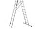 Svelt Euro E3 SCE3R030, 3x12 gradini, 9.10 m - Scala telescopica in alluminio allungabile - Altezza stimata operativa 10.10 m