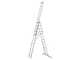 Svelt Euro E3 SCE3R030, 3x12 gradini, 9.10 m - Scala telescopica in alluminio allungabile - Altezza stimata operativa 10.10 m