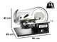 OUTLET - PICCOLI DIFETTI ESTETICI - Seven Italy PS 250 PRO BLACK - Affettatrice con lama da 250 mm - affilatoio compreso