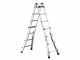 Svelt Scalissima GR SSCAL012, 2x12 gradini, 6.27 m - Scala in alluminio telescopica - Altezza stimata operativa 7.27 m