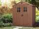 OUTLET - DIFETTI ESTETICI - Keter Darwin marrone - Casetta da giardino - Con finestre frontali - 190x122x221 cm