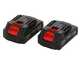Archman FE07-40A - Forbice a batteria da potatura - 2x 21V 2Ah - Diametro di taglio 32mm