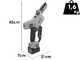 Volpi KVS5700 - Potatore a batteria manuale - 2x21.6V 2.5Ah
