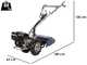 BullMach Chimera 300 - Motocoltivatore benzina - Loncin G200F - 6.5HP