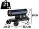 OUTLET - DIFETTI ESTETICI - BullMach BM-DDH 30 - Generatore di aria calda diesel - A combustione diretta - Carrellato - 30kW
