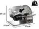 OUTLET - PICCOLI DIFETTI ESTETICI - Seven Italy PS 300 PRO SILVER - Affettatrice con lama da 300 mm - affilatoio compreso