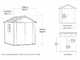 Keter Newton plus 757/775 - Casetta da giardino - Con finestre - 230x223.8x246 cm